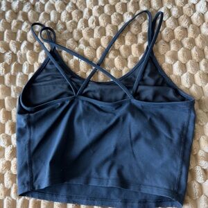 Papaya Actuve black straps workout top